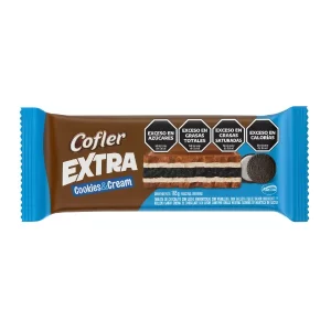 chocolate cofler extra cookie & cream 165g (caja x 10u)