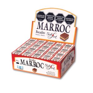 Display Bocadito Marroc Felfort por 60 unidades de 14 g con sellos frontales